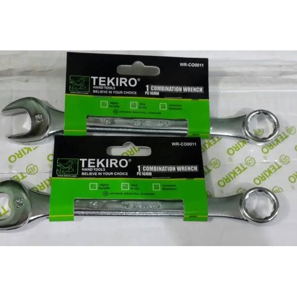 Kunci Ring Pas (15mm) ,(16mm) Tekiro - 16
