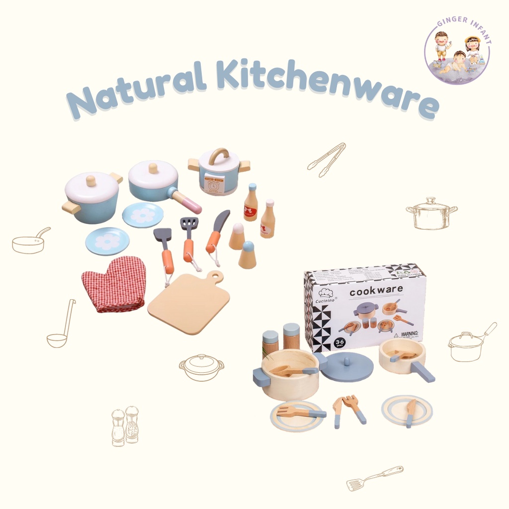 Jual natural kitchenware KOMPLIT- set rice cooker RIce cooker mainan