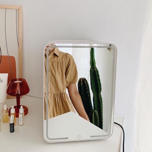 Dijual Murah 6FPC8 (READYSTOCK) 10L skincare mini fridge type mirror square minifridge kulkas skinca