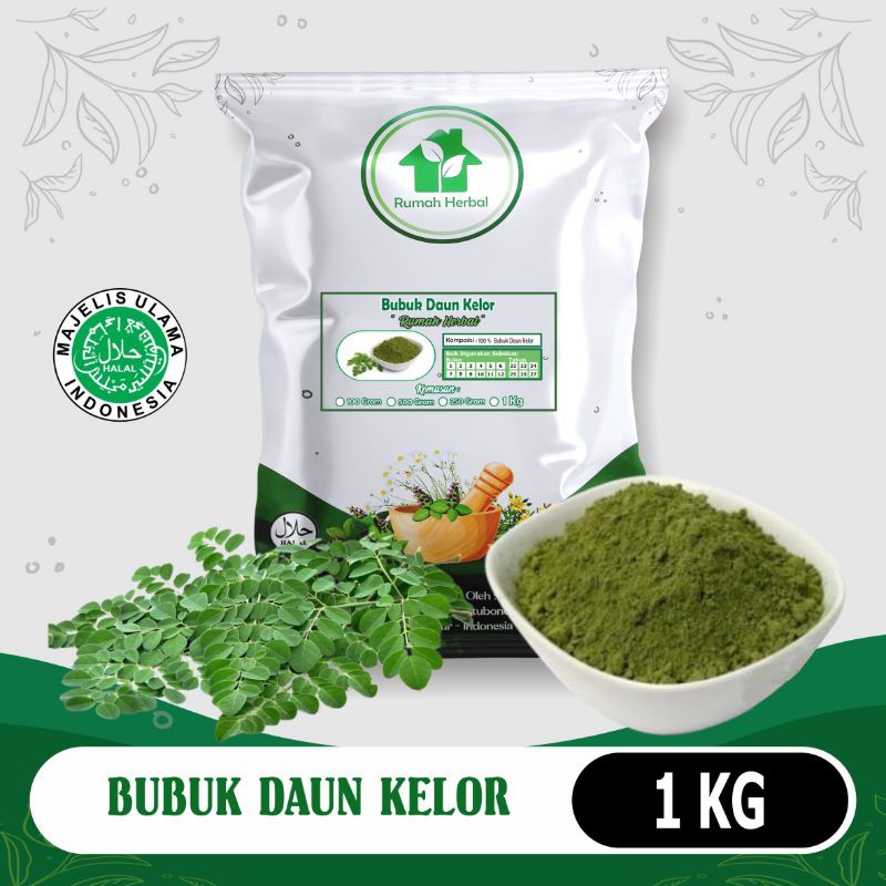 

Bubuk daun kelor murni kemasan 1kg