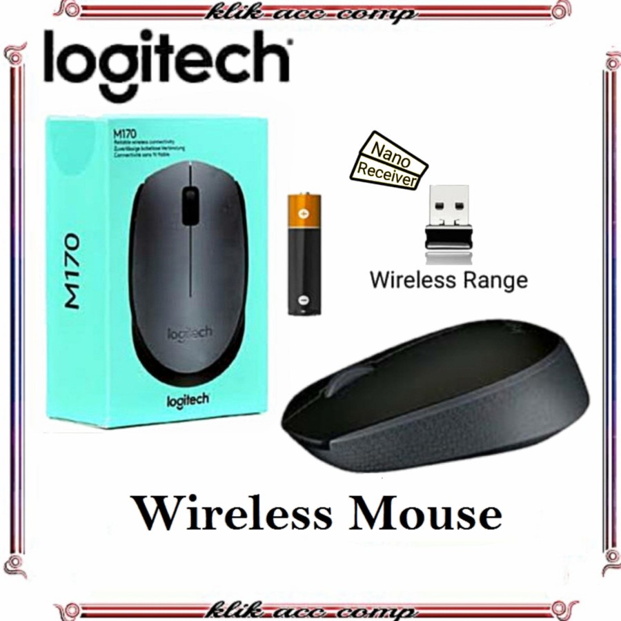 Logitech Mouse Wireless M 170 ORI