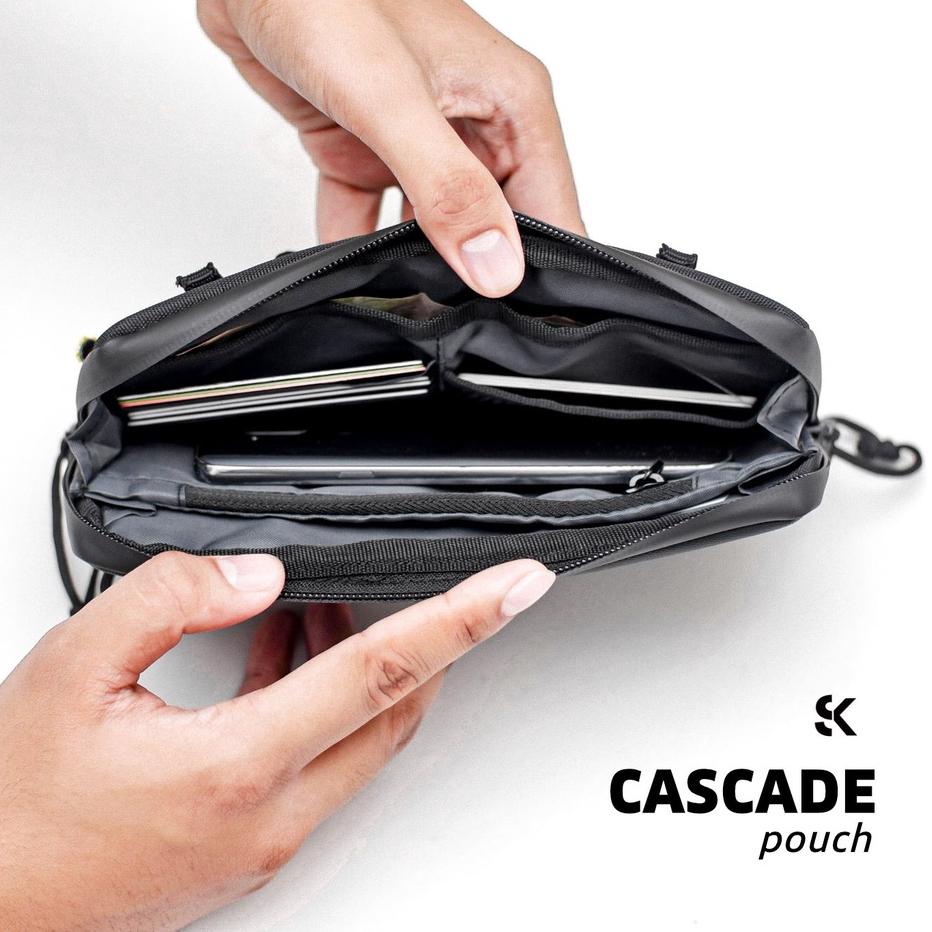 Langsung Order Sidekick project CASCADE - clutch pria - hand bag pria - sling bag pria - tas hp pria