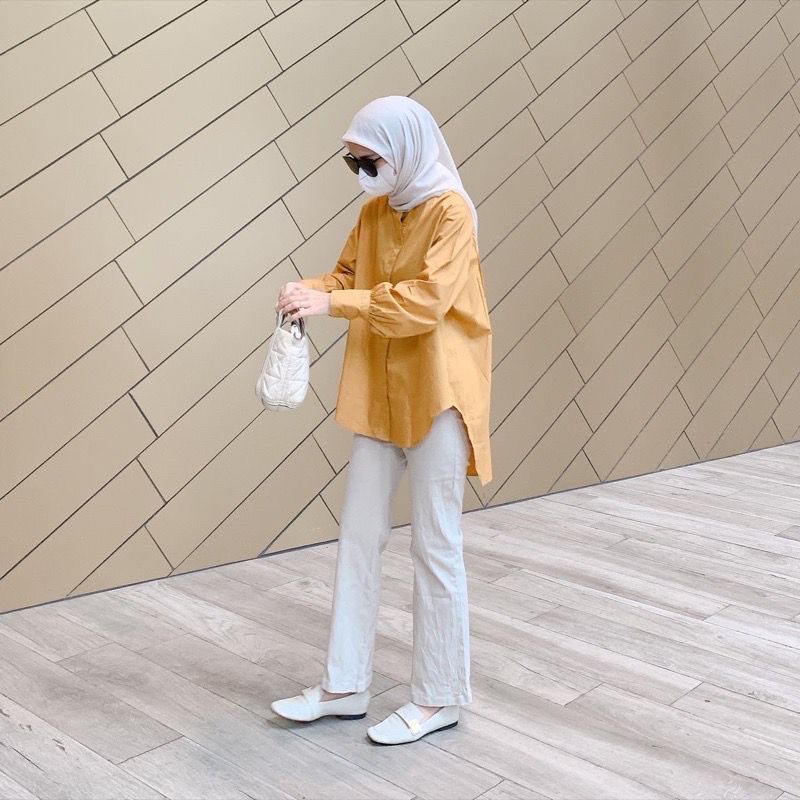 BEFAST - ZEC OOTD Blouse Oversize RINCA / New Arrival Hyo CRINCLE Oversize Shirt / Fashion Casual Wanita / Blouse Lengan Panjang / Blouse Keluaran Terbaru / Oversize Blouse Kekinian Remaja Wanita / Outfit Wanita Hijab Trendy /  Pakaian Wanita Kerja