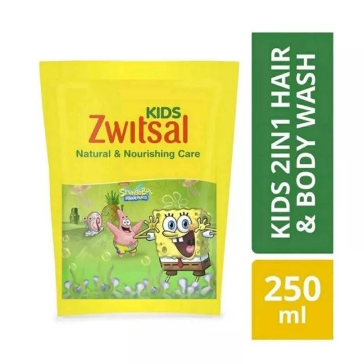 Zwitsal Kids 2in1 Hair &amp; Body Wash Natural And Nourishing Care 250 ml