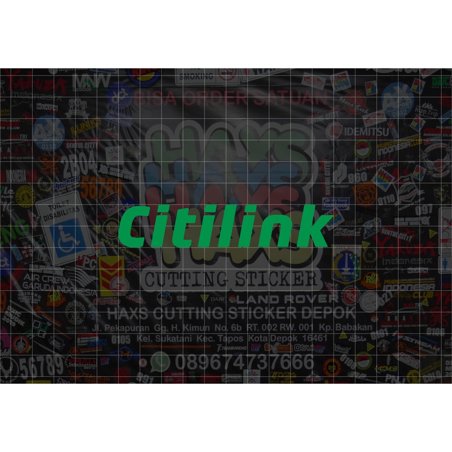 Cutting Sticker Citilink Ukuran 10 Cm Untuk Motor Mobil