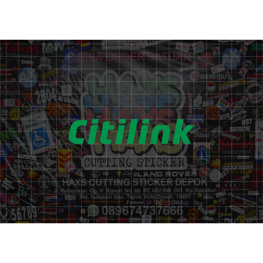 Cutting Sticker Citilink Ukuran 10 Cm Untuk Motor Mobil