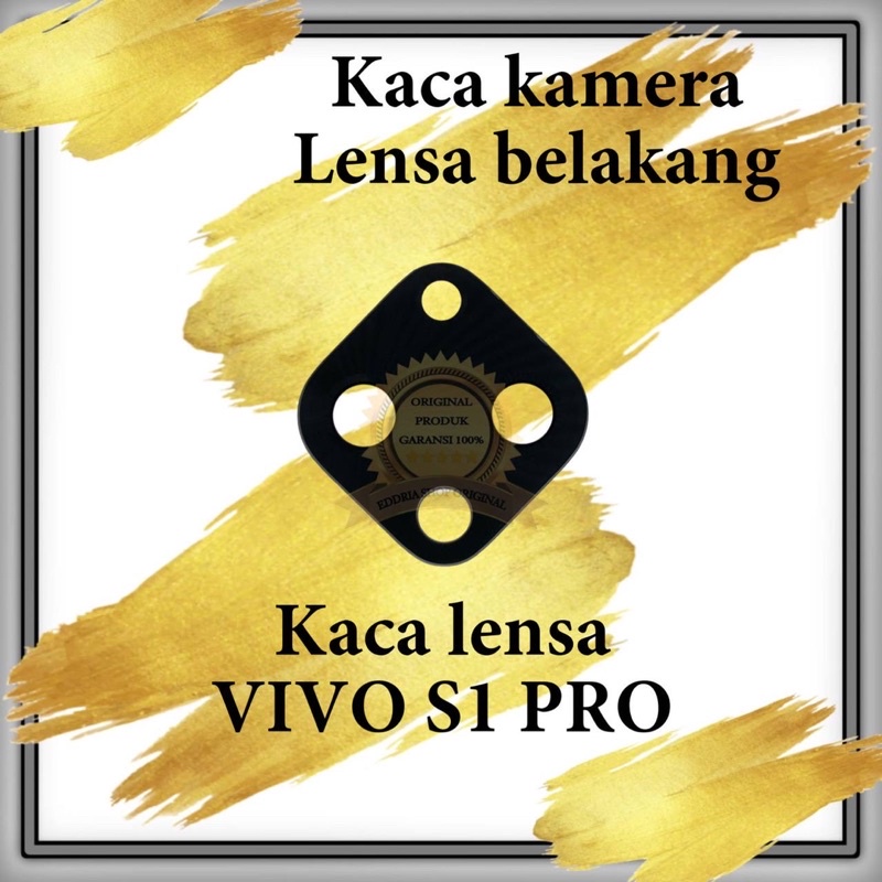 Kaca Lensa Kamera Belakang Vivo S1 Pro (Asia) Sudah Sama Lem Black