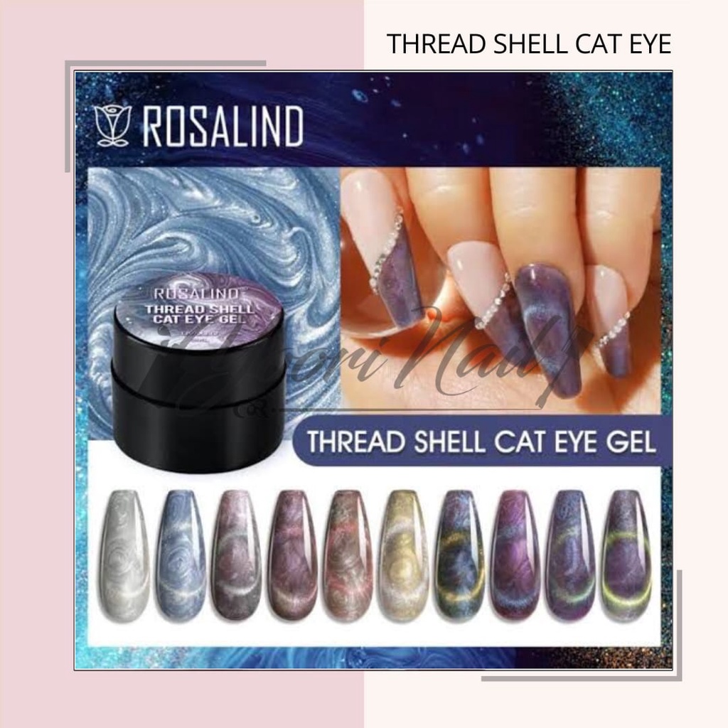 Thread shell cat eye gel  kutek cateye gel polish nail art nailart