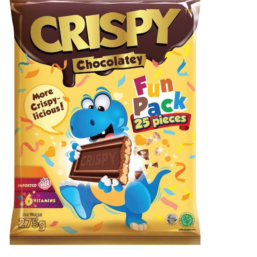 

SALE✅Coklat CRISPY Funpack isi 25pcs 275g|SQ7