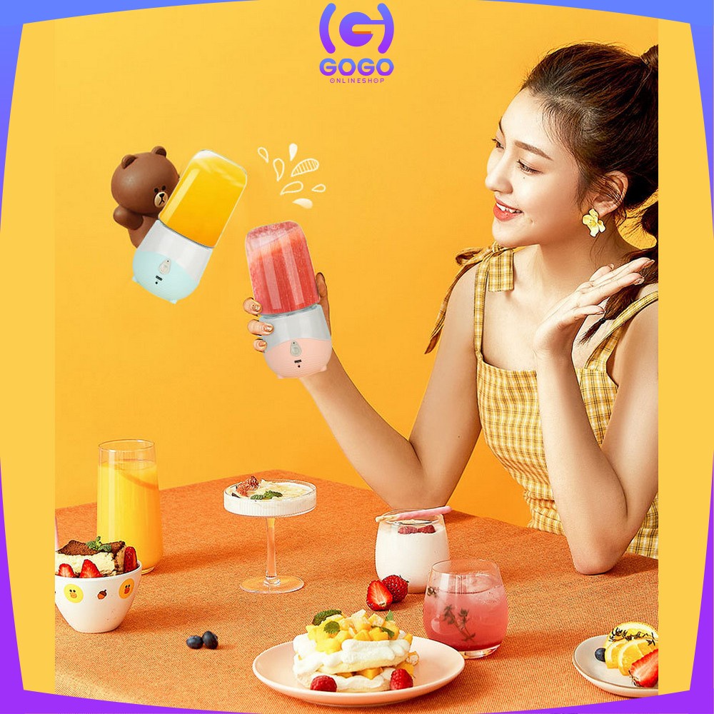 GOGO-C487 Blender Jus Portable / Botol Minum Juicer Cup USB Rechargeable / Juicer Mini Electric Belender