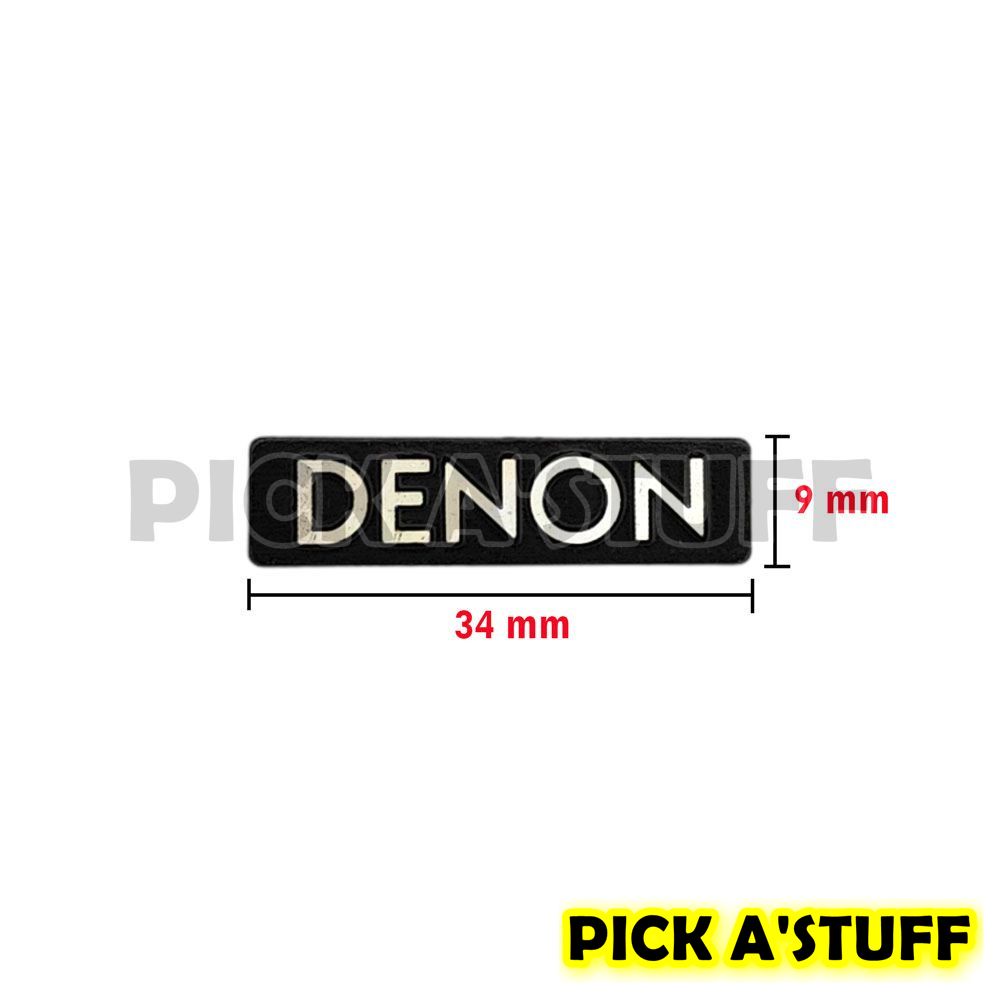 Emblem Aluminium Sticker Decals 3D Logo Denon Audio Speaker