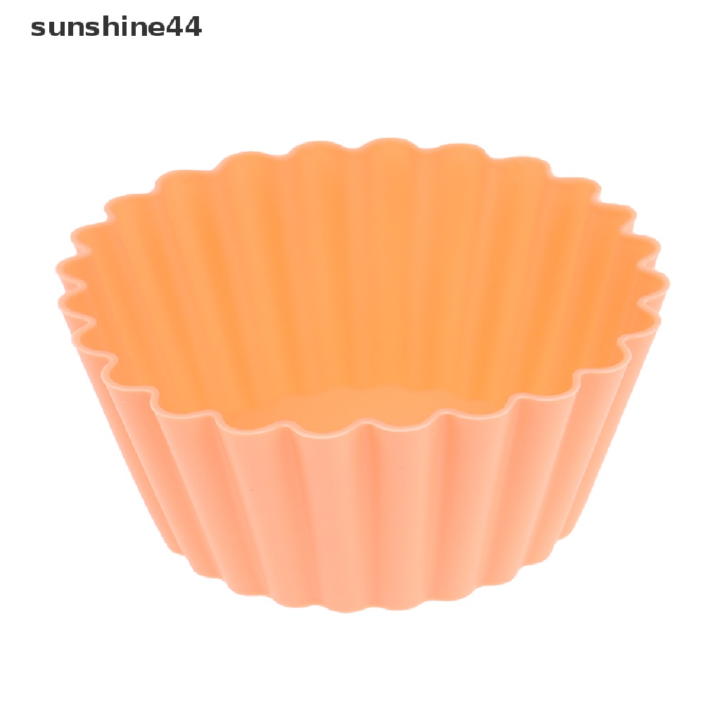 Sunshine 3 / 4Pcs Piring Makan Bento Bahan Silikon Tahan Panas Reusable