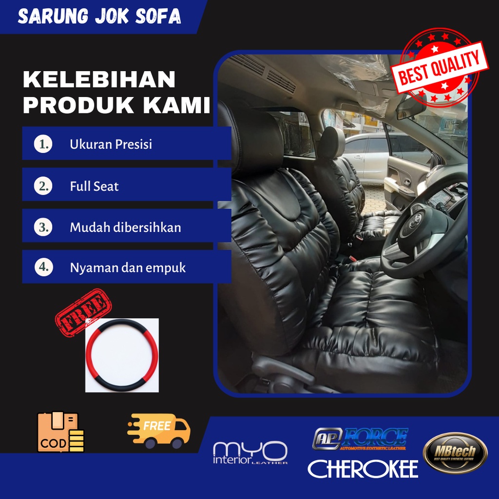 Sarung Jok Mobil Model Sofa Moderen dan Elegan Agya Ayla Brio Karimun