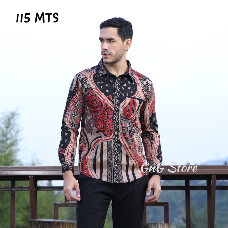 Kemeja Batik Pria 113 Series / Batik Pria Couple Standart - Jumbo (S-XXL)