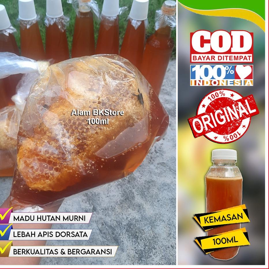 

Kode8e8Ds--(BISA COD) Madu Hutan Asli Murni BERGARANSI jenis Lebah Apis Dorsata 100ml