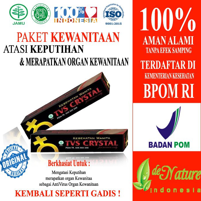 

Obat Rapet Dan Kembali Perawan Paling Ampuh, Obat Perapat Miss V Kesat Legit Rapet Sempit Menggigit, Tvs Original De Nature, Membantu Miss V Kendor, Berlendir, Keputihan Abnormal, Bau Tak Sedap Tvs De Nature Original