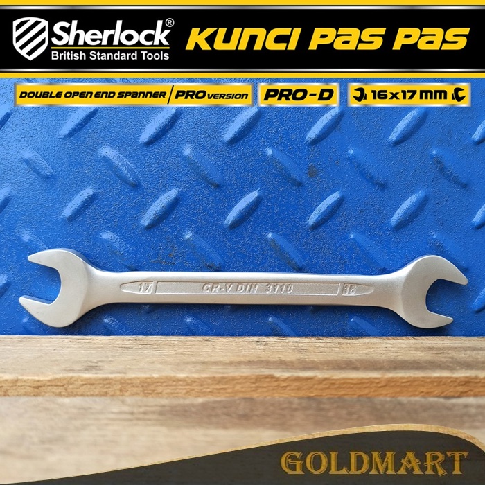 Kunci Pas Pas (Pro-D Series) uk. 16 x 17 mm Original Sherlock (1 pcs)