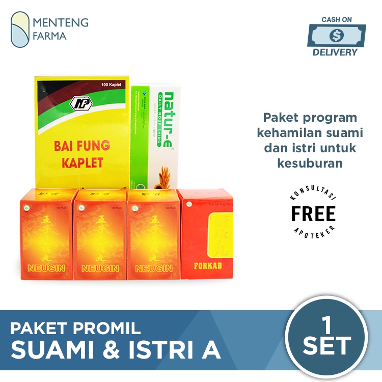 Paket Promil Suami &amp; Istri A - Suplemen Program Kehamilan dan Kesuburan