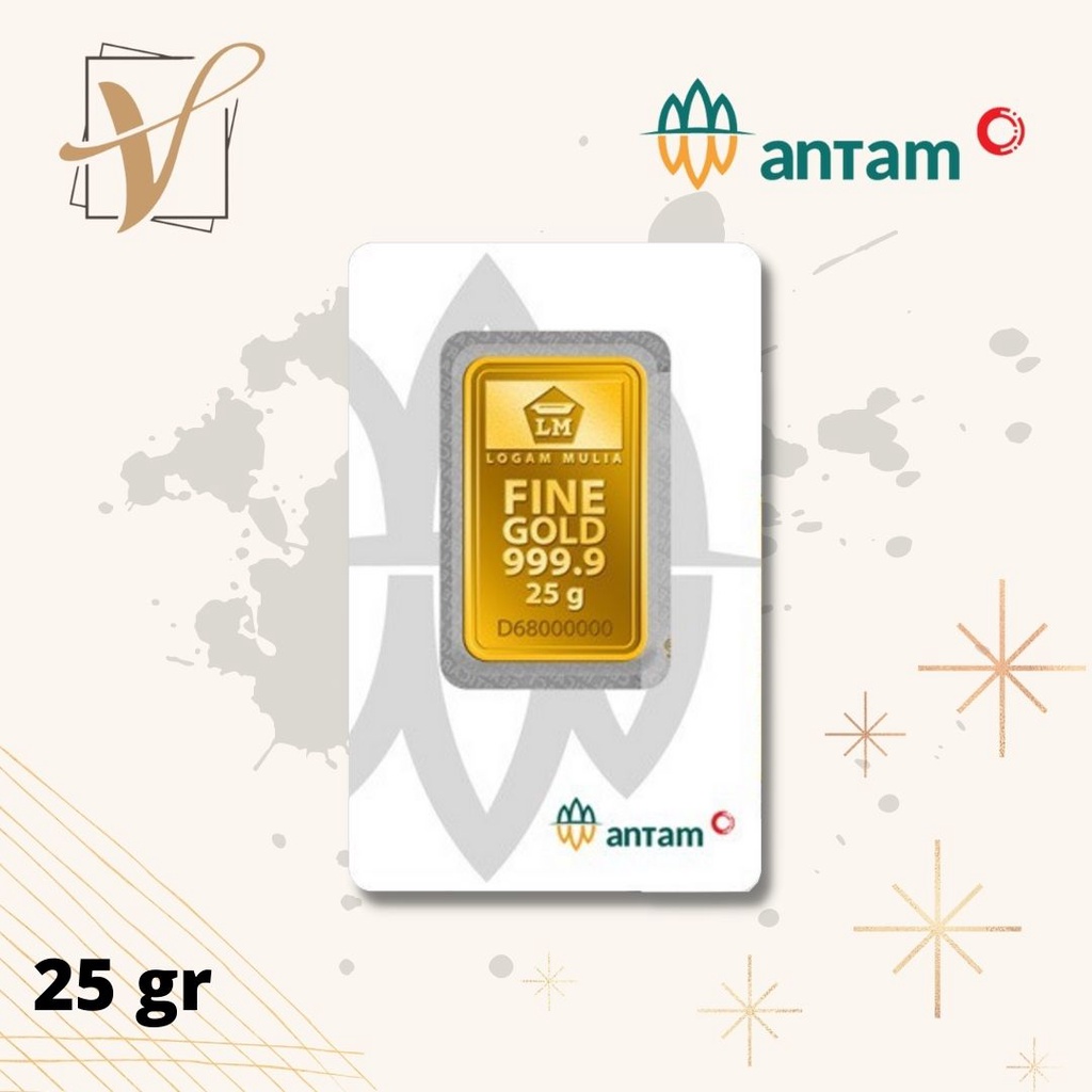 Logam Mulia Antam Press ( LM ) 25GR 25 GRAM
