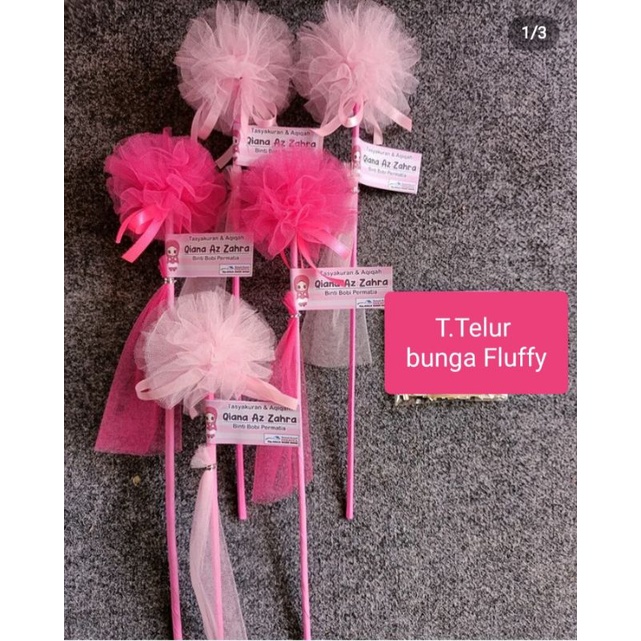 Tempat telur aqiqah atau cukuran/khitanan ( bunga fluffy)