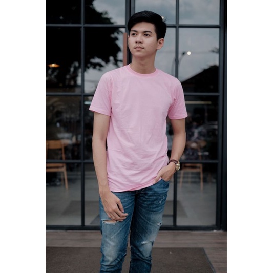 MANLY KAOS PINK BABY POLOS PREMIUM COMBED 30S