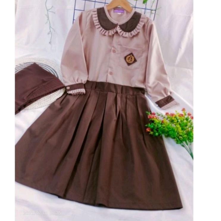 Best Product Baju Gamis Seragam Sekolah SD Anak Perempuan / Seragam Merah Putih & Pramuka