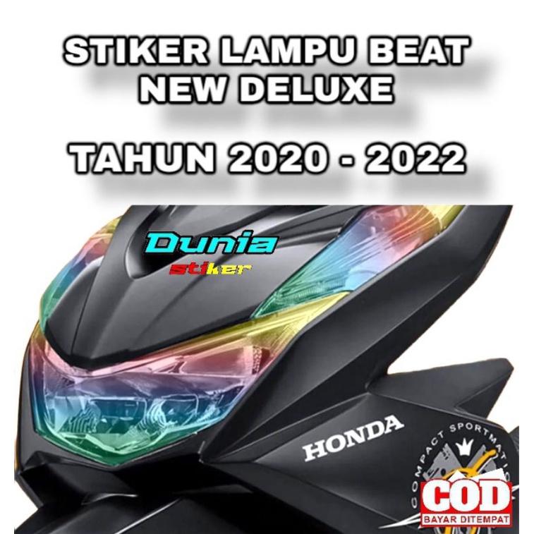 Sticker stiker variasi lampu beat new deluxe 2020 2022
