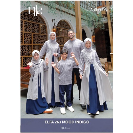 Sarimbit keluarga merk ethica elfa 263 mood indigo