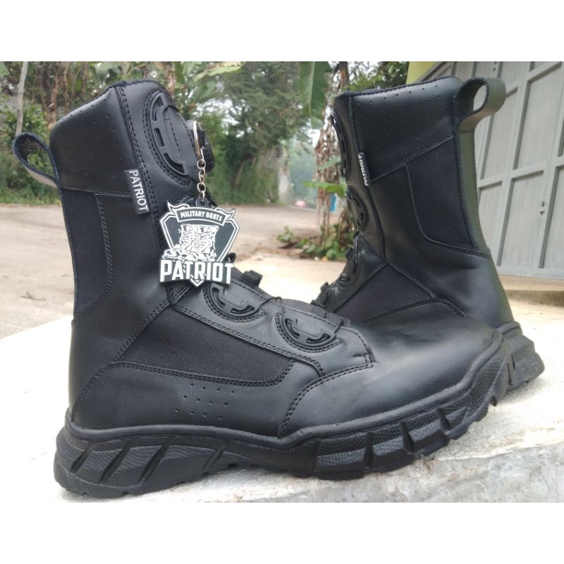 SEPATU PDL TALI PUTAR KULIT DOP OUTSOLE WB MURAH PDL TALI PUTAR