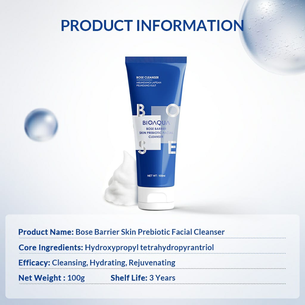 BIOAQUA Bose Barrier Skin Prebiotic Facial Cleanser 100G