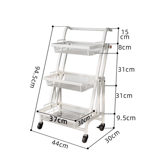 Mega_1688 Rak Dorong Minimalis Serbaguna Portable / Rak Bumbu Dapur / Rak Sudut Tempat Penyimpanan / Troli Dapur Serbaguna / Rak Multifungsi 1014