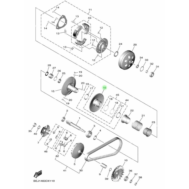 PULLY PULI CEWE FAZZIO ASLI ORI YAMAHA BEJ E7670 00