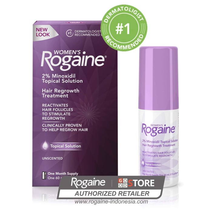 Promo Bulan Ini Women'S Rogaine Solution Liquid - 2% Minoxidil Bergaransi