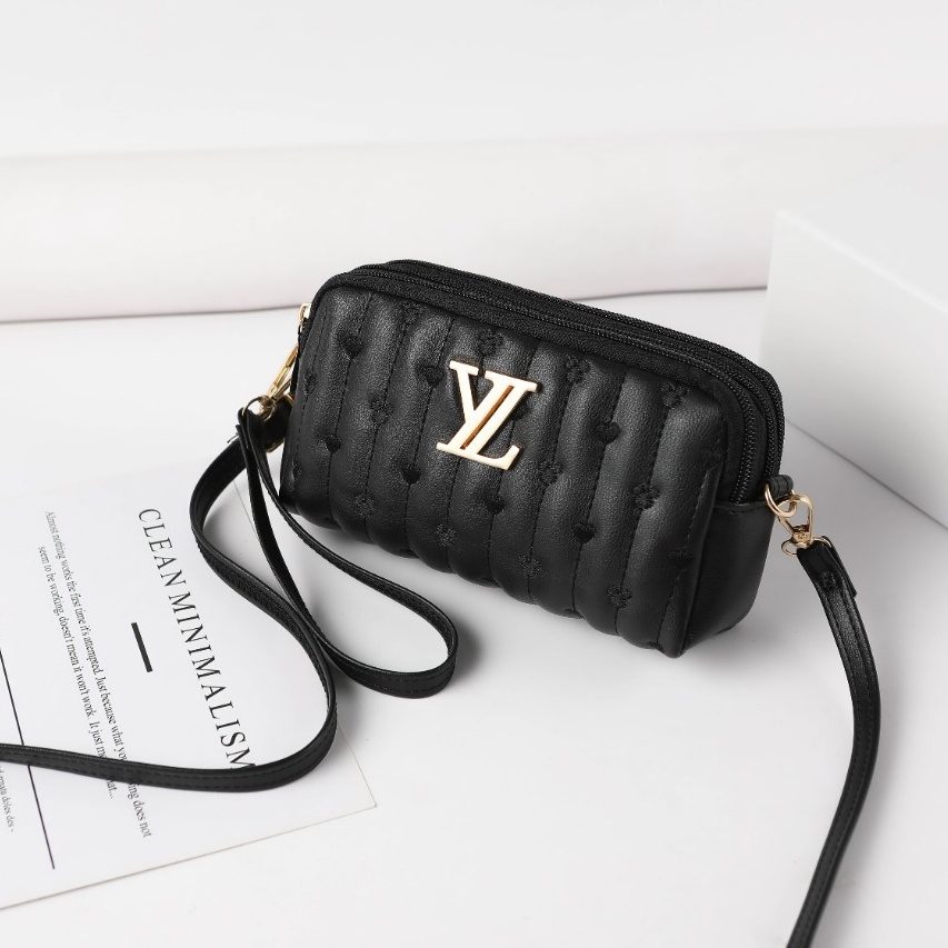 TAS SELEMPANG WANITA PESTA BRANDED KULIT HITAM LEABIA TA678B5 IMPORT SLINGBAG KOREA SHOULDER BAG WOMEN FASHION REMAJA KEKINIAN PREMIUM BATAM SIMPLE CASUAL CEWEK MURAH