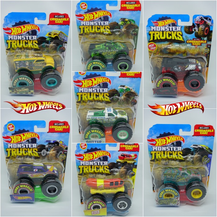 Wow Hotwheels Monster Truck Lot F Hot Wheels Bagus