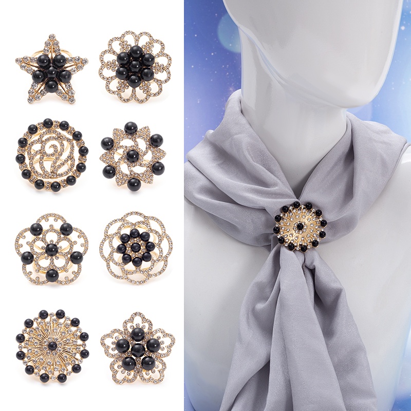 Ring hijab/selendang/kancing mutiara/bros kolong