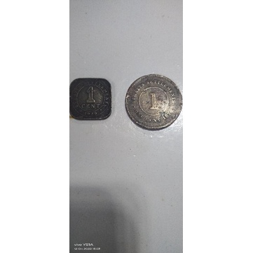 koin logam Victoria queen dan straits settlements