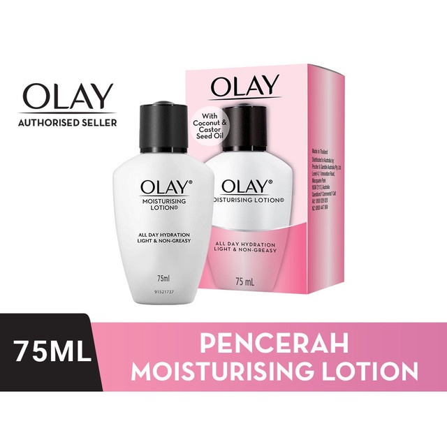 Olay Moisturising Lotion All Day Hydration Light and Non-Greasy Rose Cream Skincare Brightening 75ml