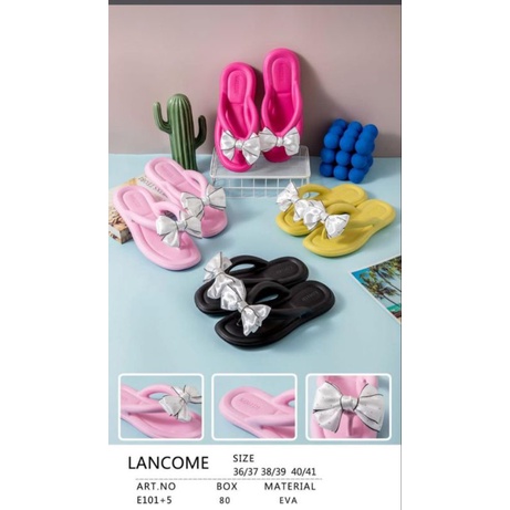 E101+5 Sandal Jepit Wanita Import Pita Korea