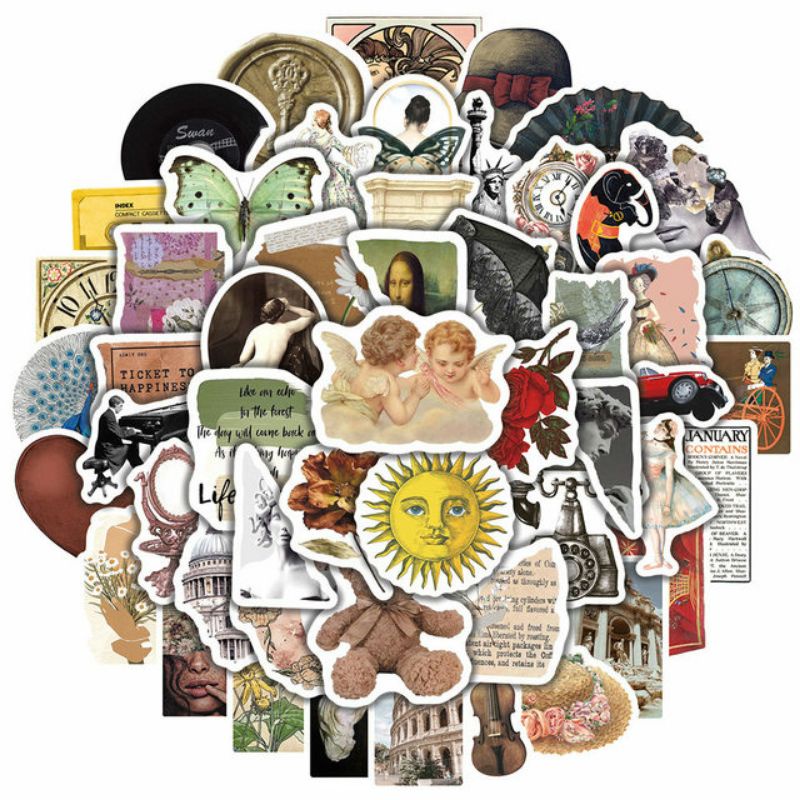 

Stiker Retro Pack Style 260225- Stiker Aesthetic Keren Imut Laptop, Aksesoris Hp, Anti Air, Motif, Helm, Tumbler, Koper, Kulkas