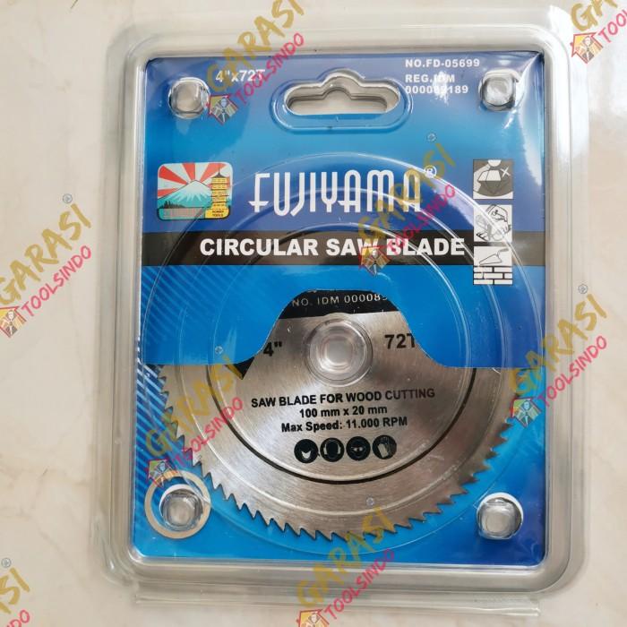 Mata Mata Circular Saw 4 Inchi 72T Fujiyama Mata Gerinda Potong Kayu 4"