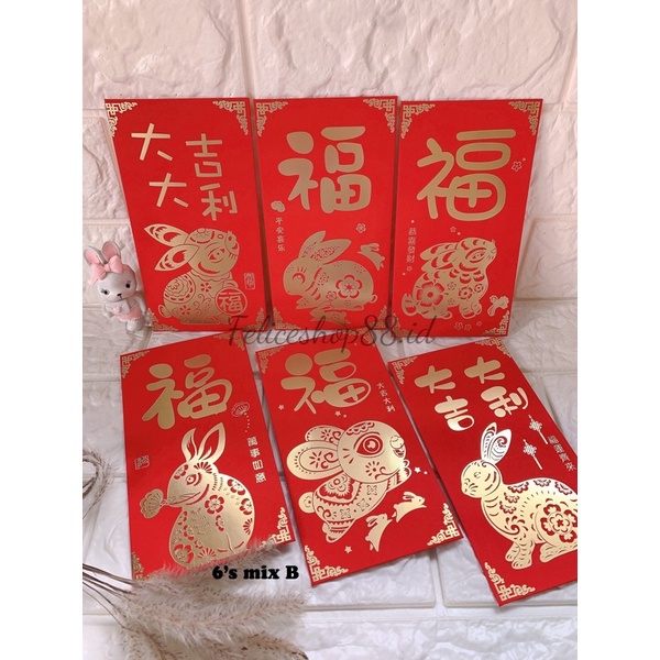 

Angpo Shio Kelinci Gold 6s MIX Panjang Tebal