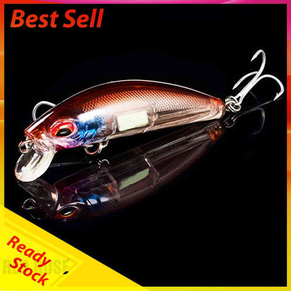 Luminous Fishing Bait 7cm 11g Artificial Crankbait Slow Sinking Sea Pesca Tackle