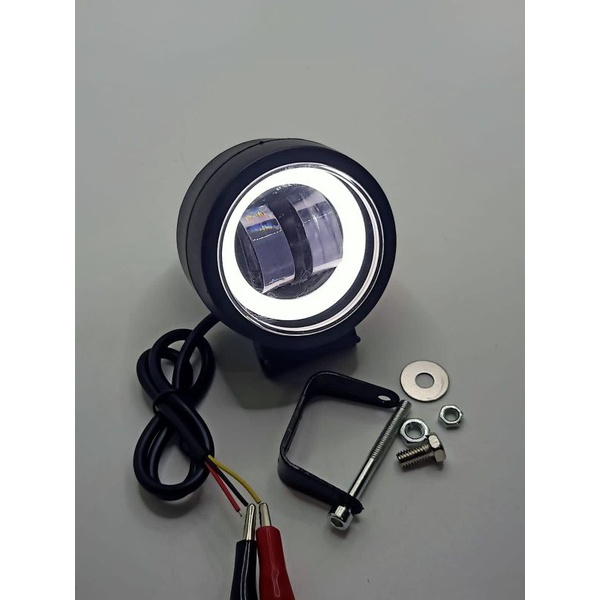 COD Lampu Tembak Sorot LED 4D Mata Lensa CWL 2 Model Bulat 20Watt AE 12-80Volt Universal Motor Mobil Body Plastik