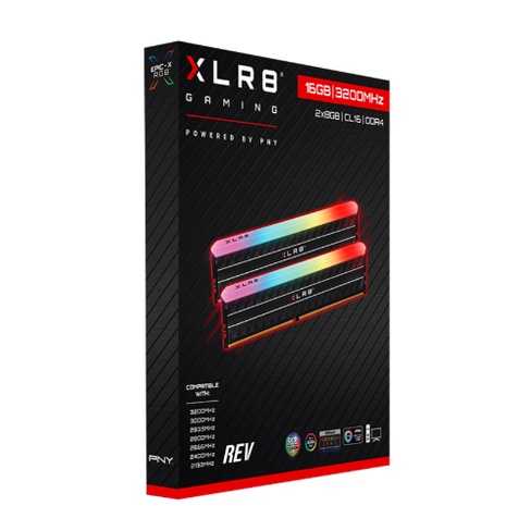 PNY XLR8 GAMING DIAMOND RGB RAM Longdimm DDR4 16GB (2x8GB)