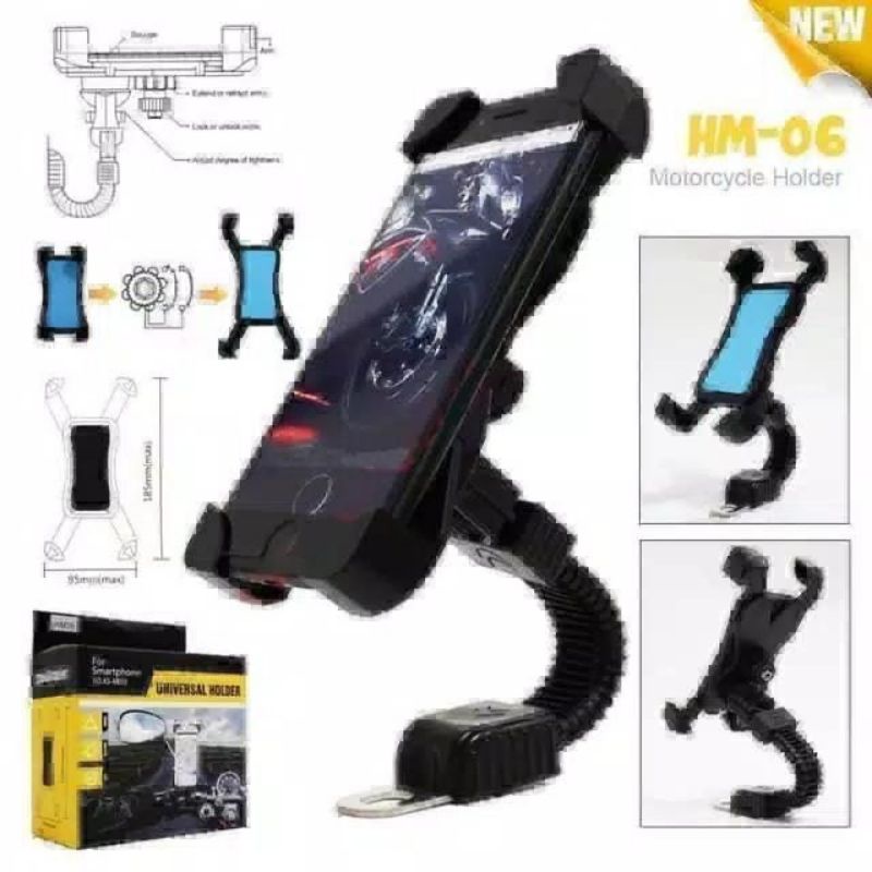 Phone Holder Universal Stang Sepeda  / Holder Hp Stang Motor XS-M001 / Holder Sepeda