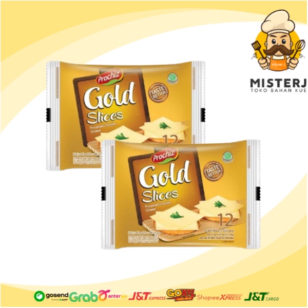 

Prochiz Cheese Gold Slice 12 Lembar | 156gr | Keju Slice Prochiz Gold