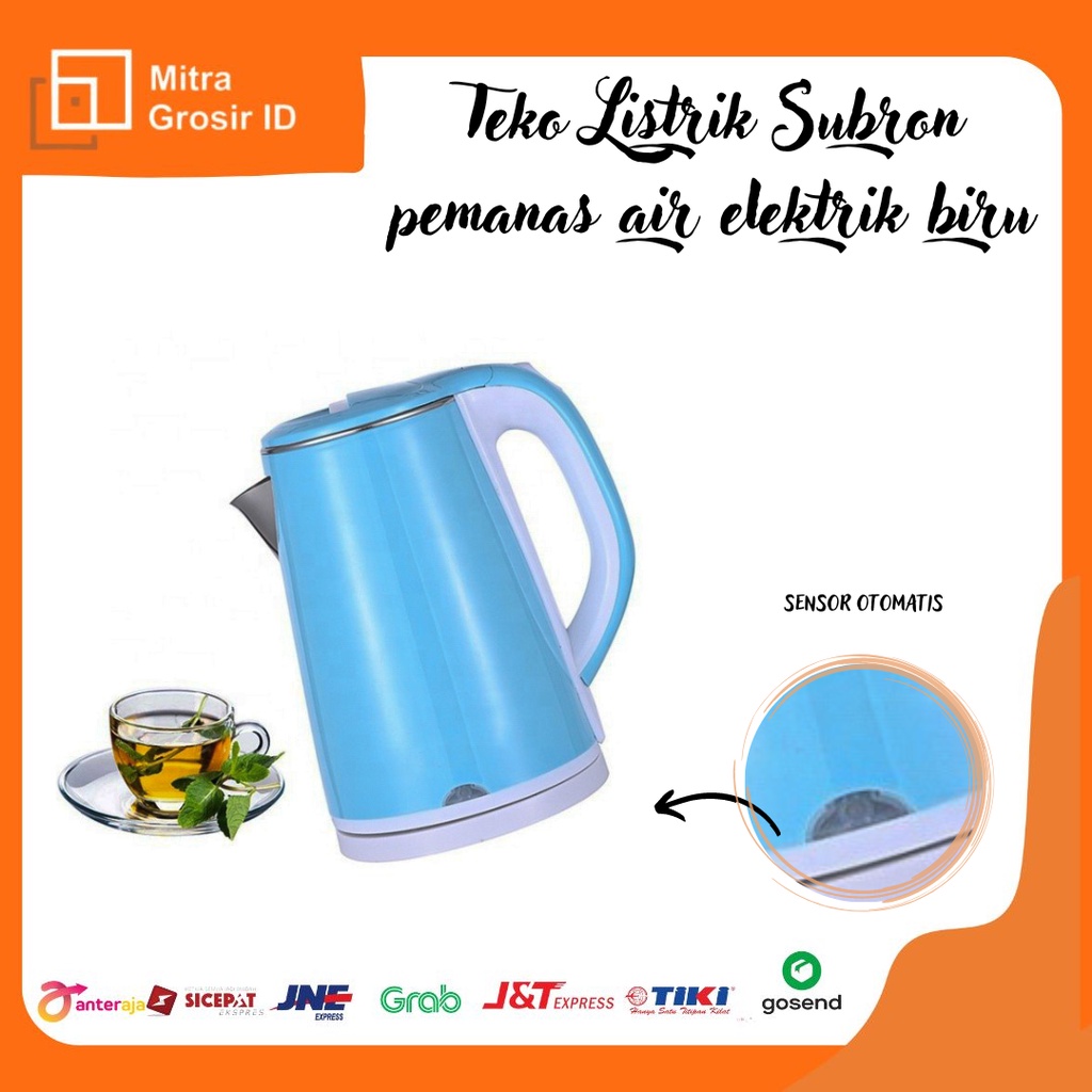 TEKO LISTRIK SUBRON /PEMANAS AIR ELEKTRIK(BIRU)