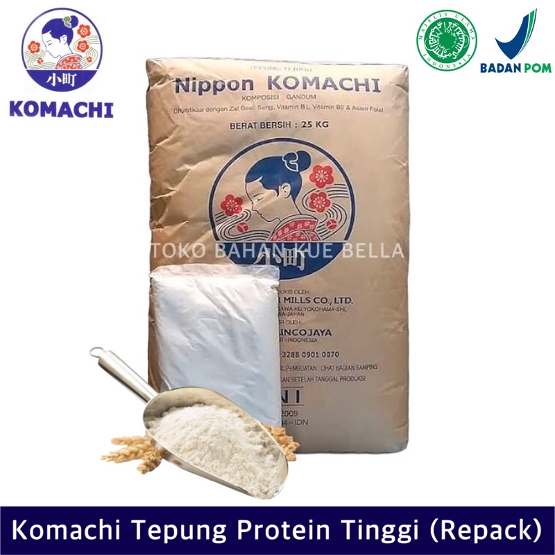 

Terigu Nippon KOMACHI 500GR (REPACK) Premium Tepung Protein Tinggi