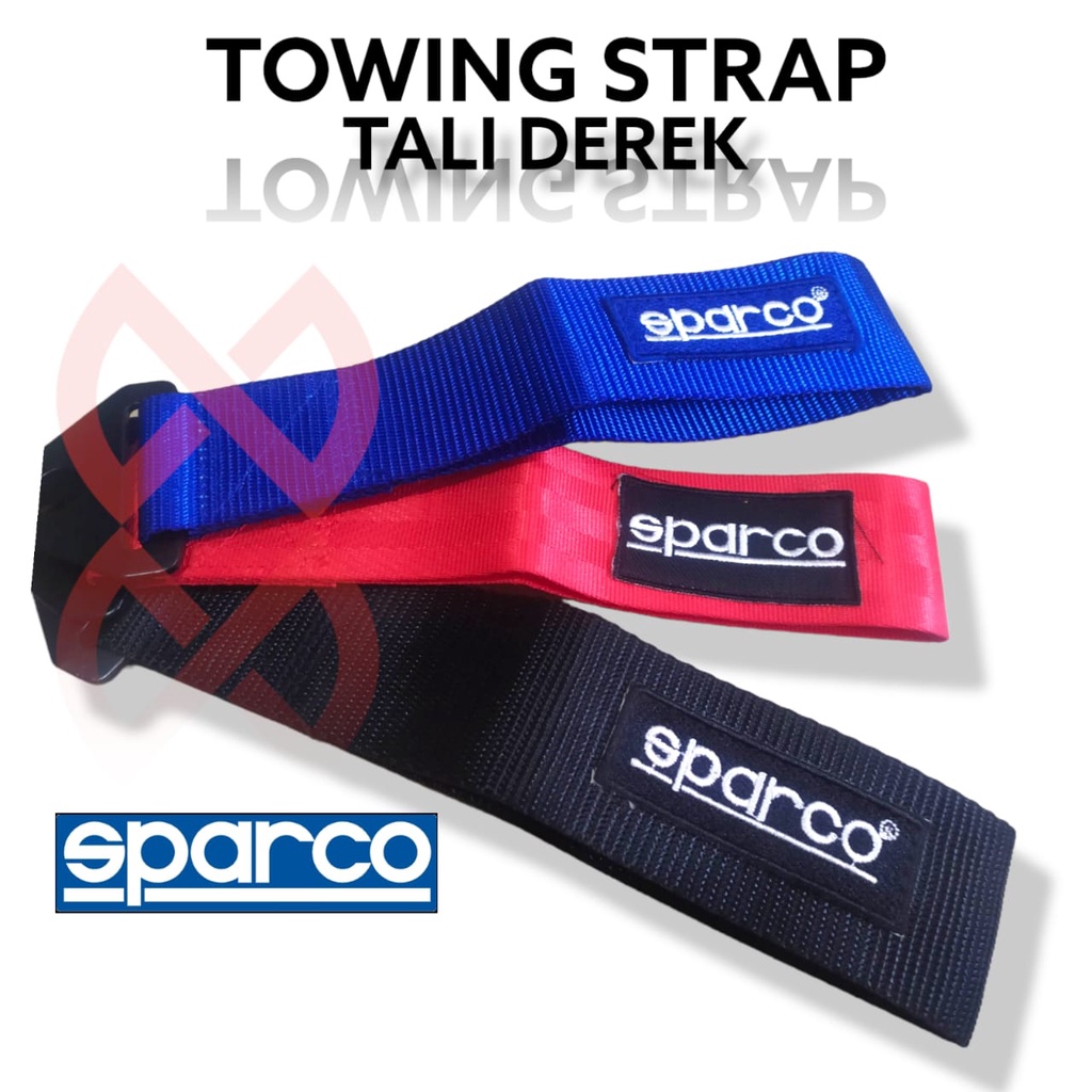 Towing Strap tali derek sparco bordir motor dan mobil